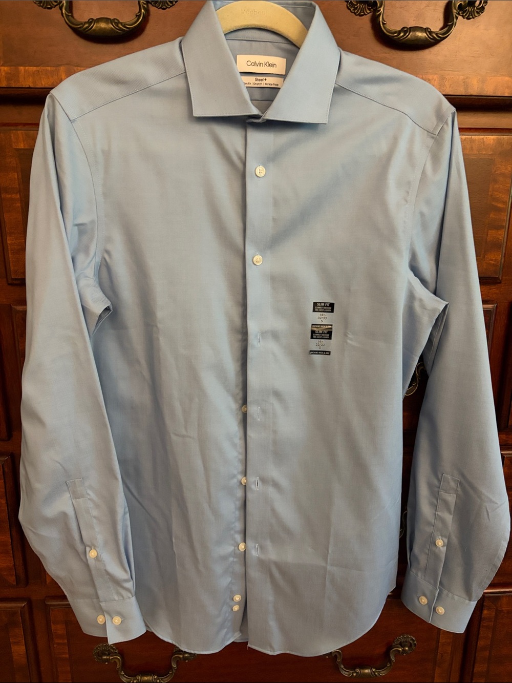 Calvin Klein Sky Blue Long Sleeve Dress Shirt